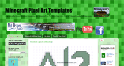 Desktop Screenshot of minecraftpixelarttemplates.com