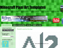 Tablet Screenshot of minecraftpixelarttemplates.com